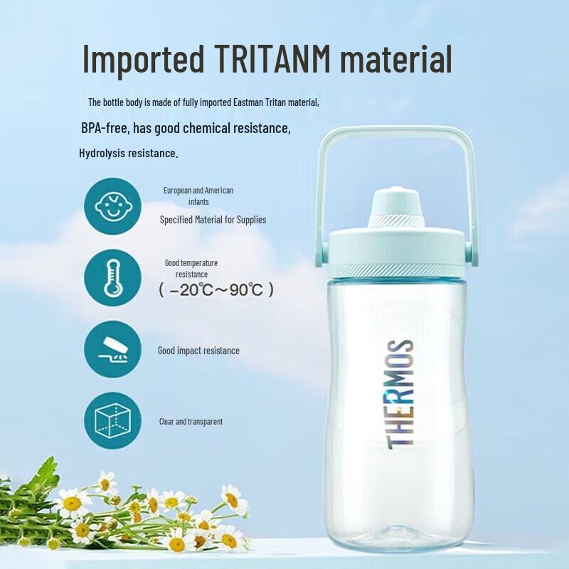 Thermos Спортивная бутылка для воды большой вместимости из тритана