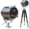 Hollywood Nautical Spotlight Tripod Floor Lamp Home, Office Decor Rustic