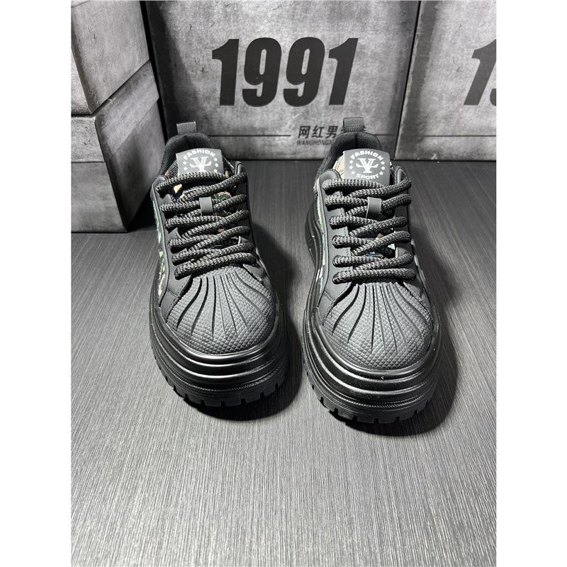 Shoes casual shoes light and comfortable soft sole leather surface breathable shell head board shoes dl