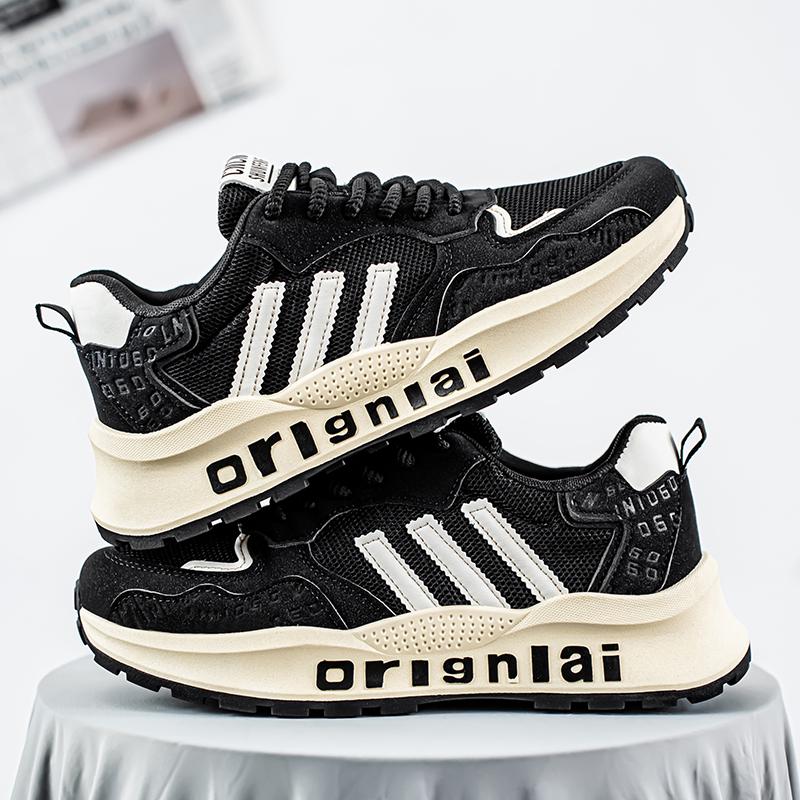 Новая мода мужская обувь Four Seasons удобная обувь для студентов и мальчиков трендовые мягкие подошвы дышащие повседневные кроссовки для бега