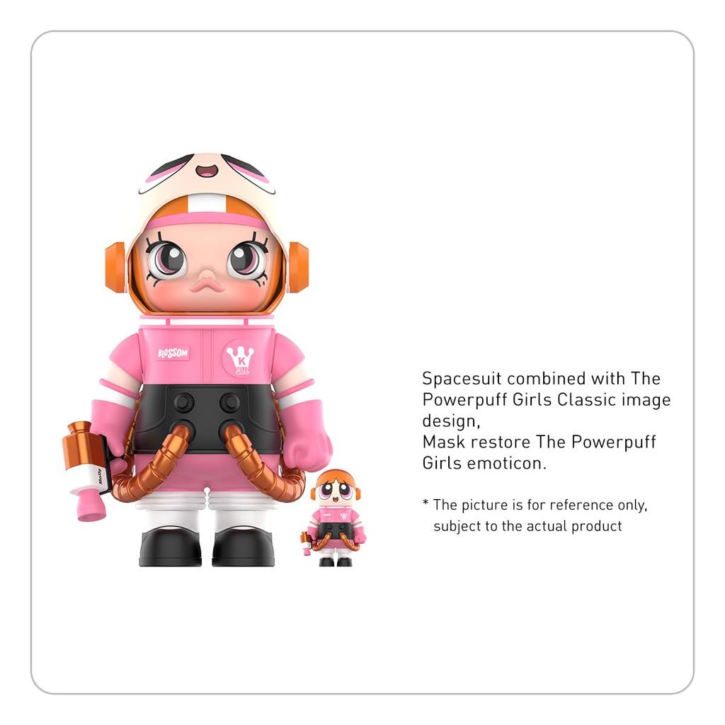 POP MART MEGA Collection SPACE MOLLY THE POWERPUFF 400%+100% GIRLS-Blossom