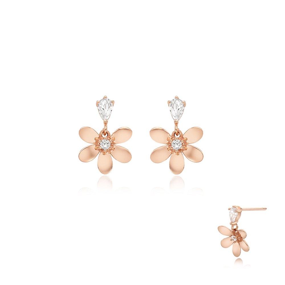 [Stonehenge X Ssg] Cherry Blossom Silver Earrings Sc1240