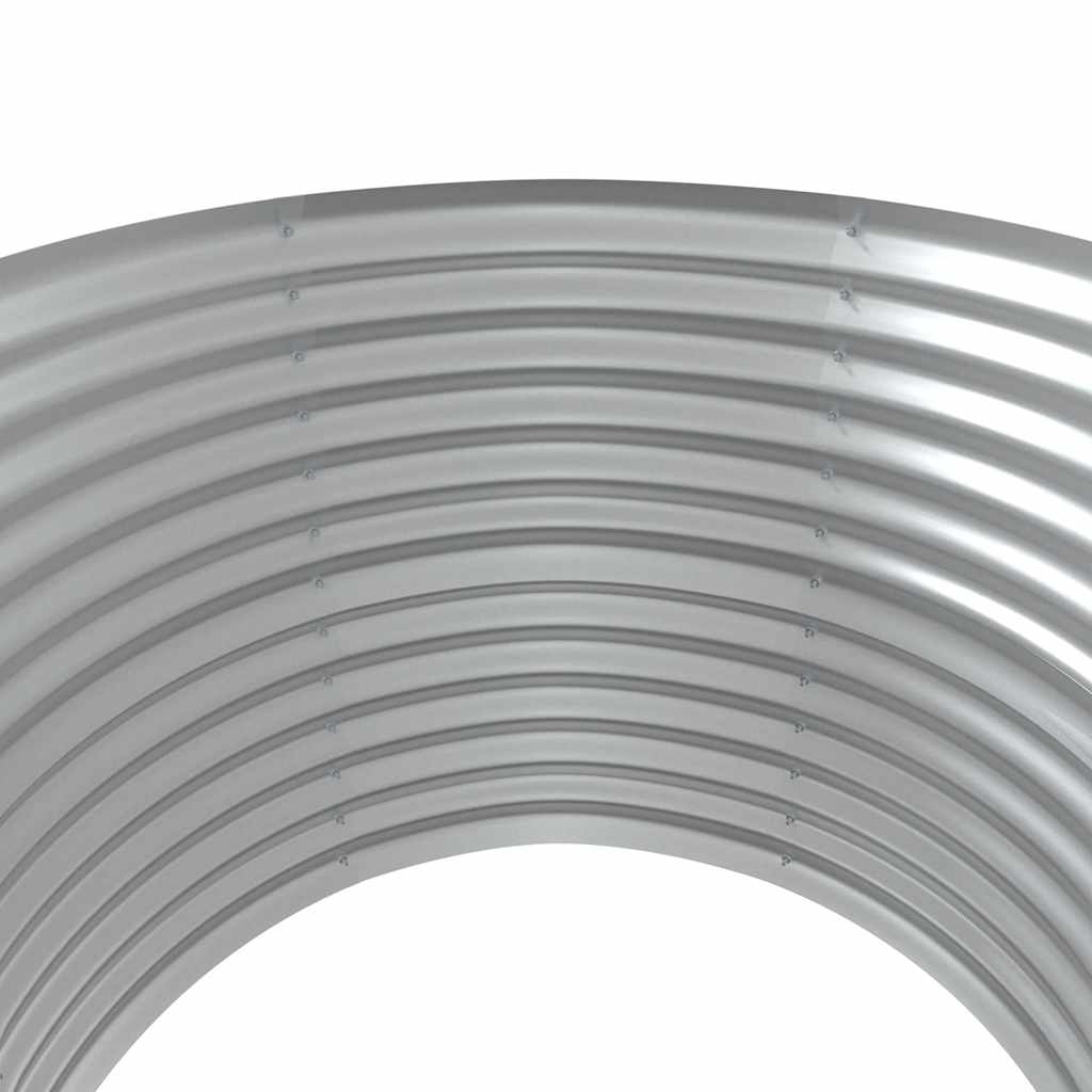 Raised Bed Galvanized Steel 100 x 100 x 68 cm Brown