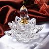 Crystal Lotus Perfume Bottles Refillable Glass Oil Dropper Bottles  Home Decor