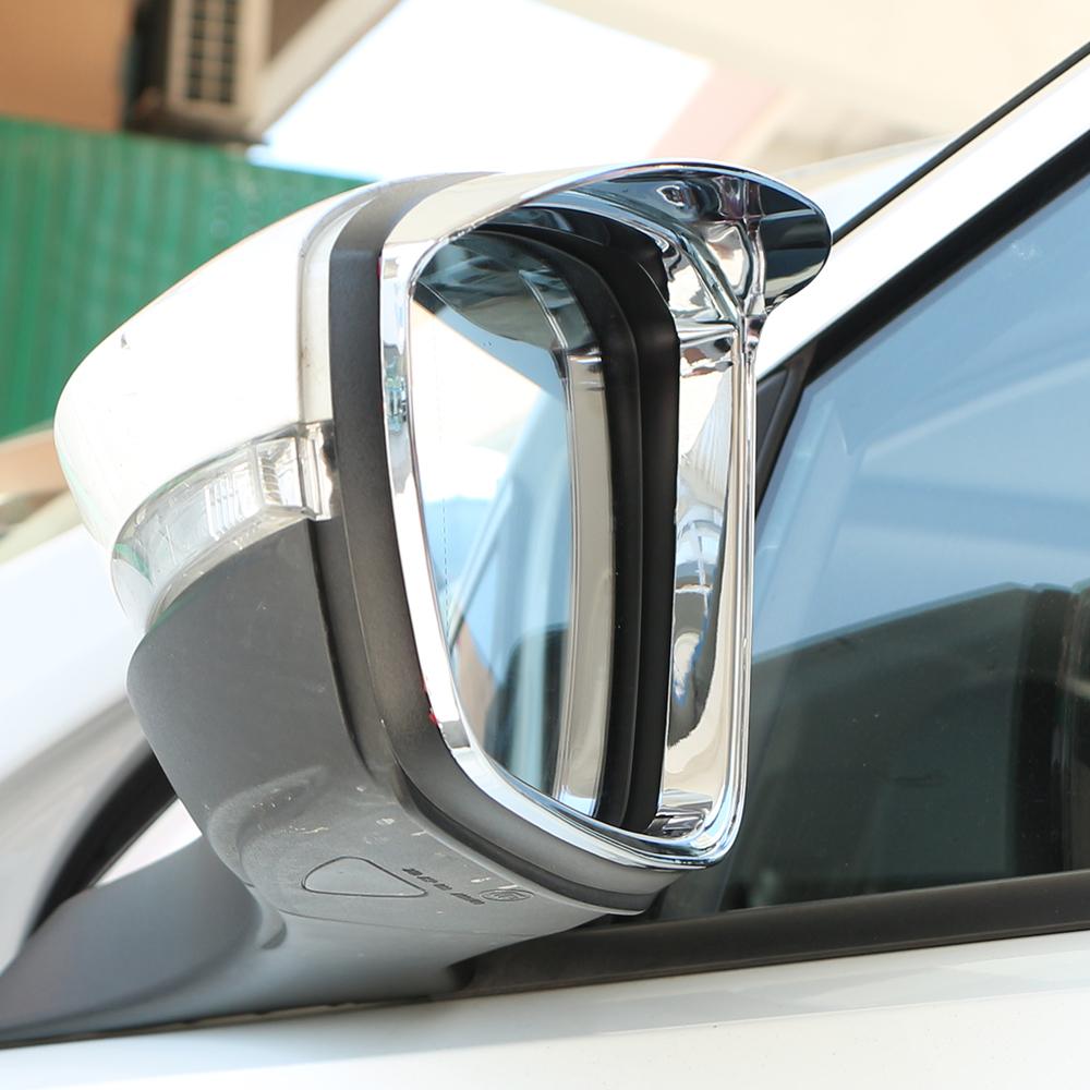 For Volkswagen VW T-roc Troc 2018-2025 ABS Chrome Car Rearview Mirror Rain Guard Cover Trim Side Mirror Eyebrow Accessories