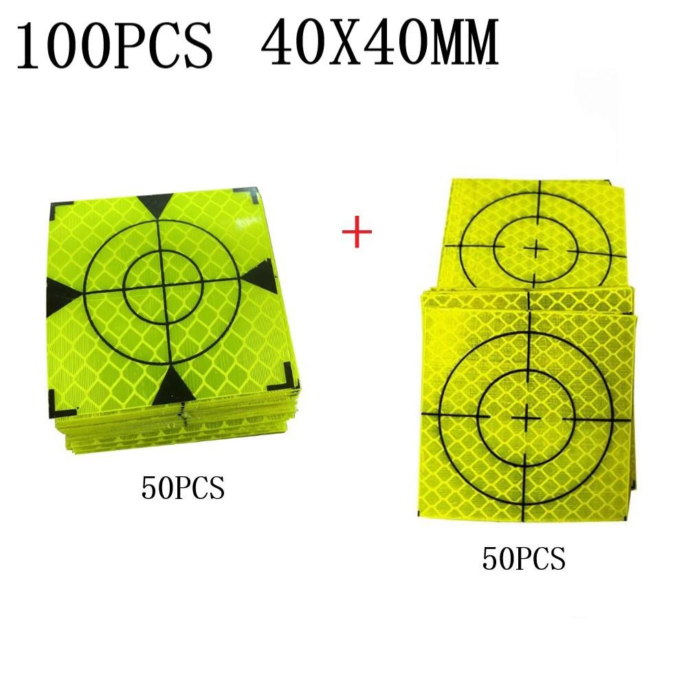 Station Reflector Total Station Reflector 100pcs/set 20-60mm Acrylic
