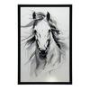 Subtle Elegance of the Horse Subtle Elegance of the Horse, 30X40 Cm, White Wooden Frame, 230 Gsm Matte Paper