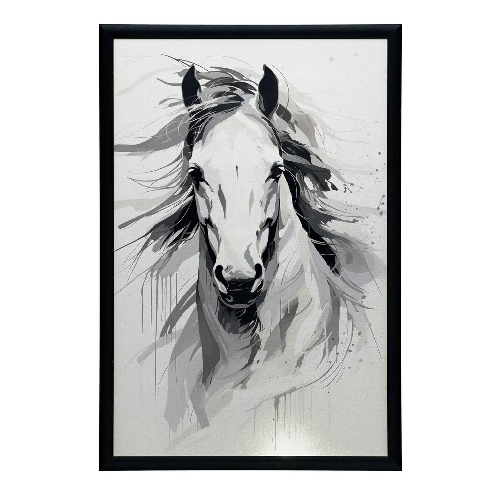Subtle Elegance of the Horse Subtle Elegance of the Horse, 30X40 Cm, White Wooden Frame, 230 Gsm Matte Paper