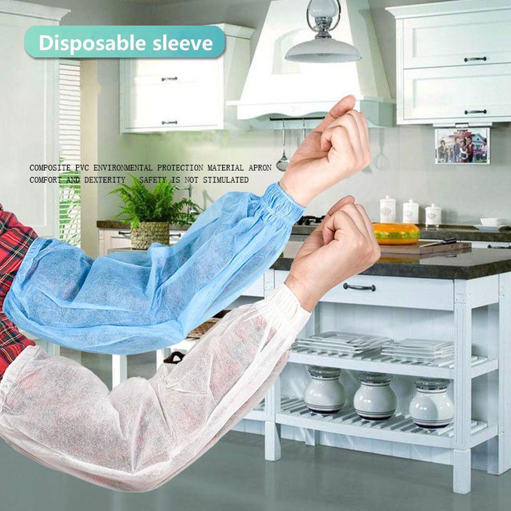 Non-woven Fabrics Long Sleeve Gloves Oversleeve Disposable Oversleeve Sleeve Covers Arm Sleeves