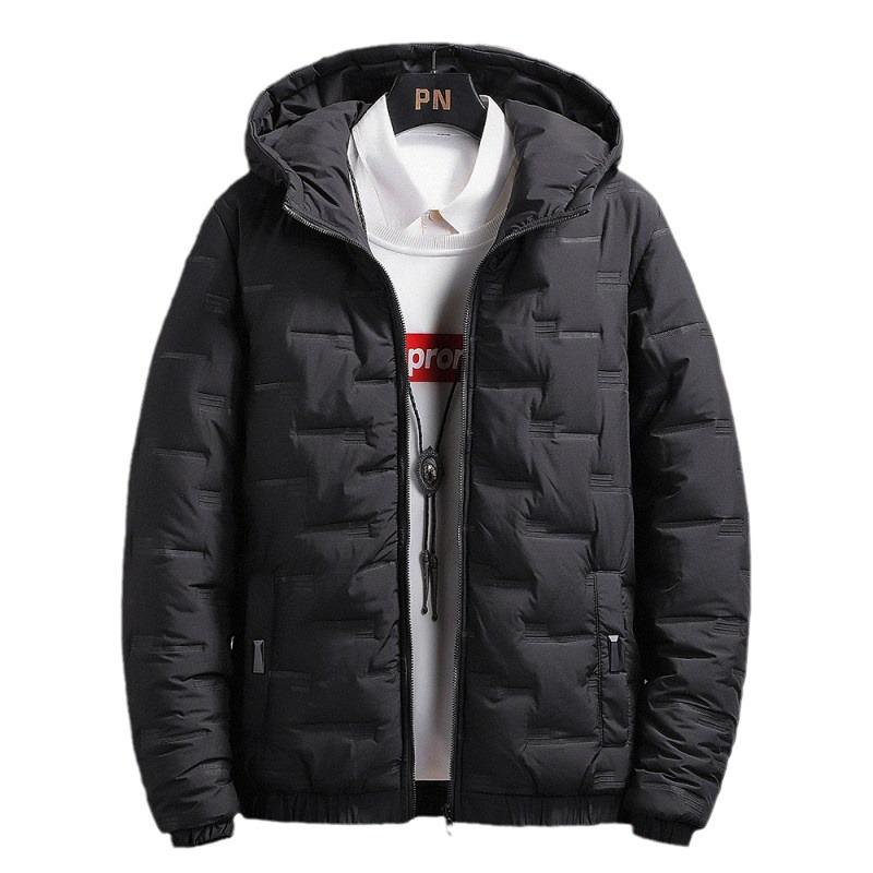 Мужская флисовая куртка с капюшоном из хлопка, теплая зимняя студенческая куртка, размер плюс, ультразвуковой дизайн