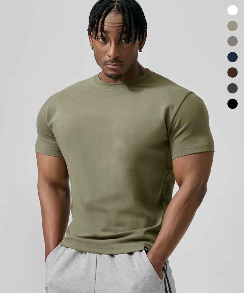 DRIX Signature Cotton Muscle Fit Half Sleeve_7Color (Type A)