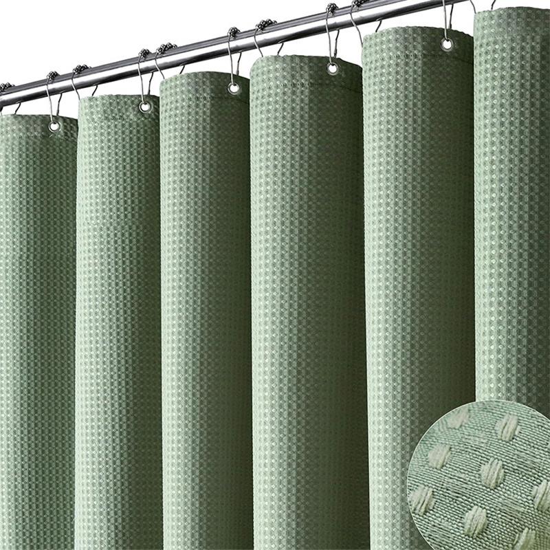 3D утолщенный водонепроницаемый ремень с железным крючком для ванной комнаты, устойчивый к плесени, тканевая перегородка, занавеска для душа