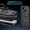 KEYSION Противоударный чехол для TECNO Spark Go 1 Go 2025 Silicone+PC Camera Protection Ring Stand Phone Back Cover для Tecno Pop9 4G