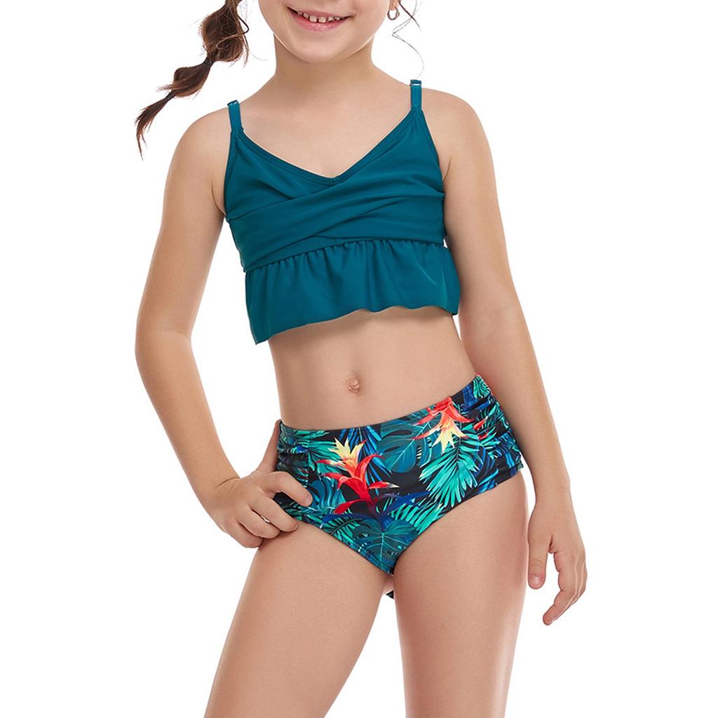 Летний слитный купальник для девочек - Купальники