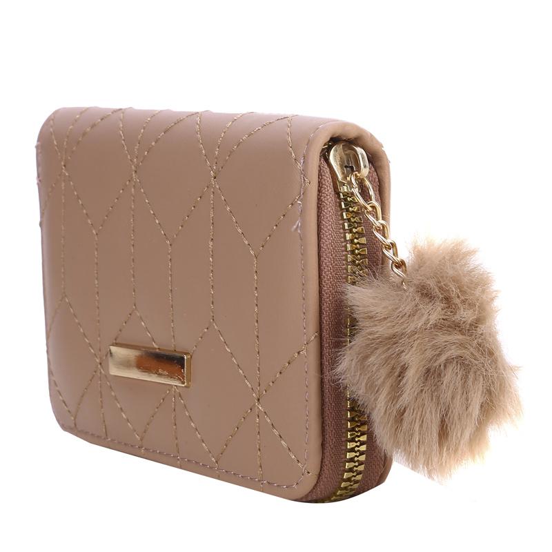 Женский короткий кошелек на молнии, модный вышитый кошелек, женский маленький клатч, держатель для карт из искусственной кожи, женский элегантный кошелек для монет