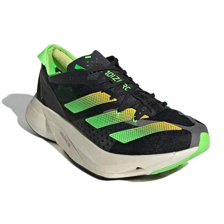 adidas Adizero Adios Pro 3 'Core Black Solar Green' Мужские GX6251