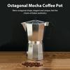 Алюминиевый кофейник для латте, перколятор, домашняя итальянская восьмиугольная мока-кофеварка, офисная, дорожная, для кемпинга на открытом воздухе, чайник для эспрессо