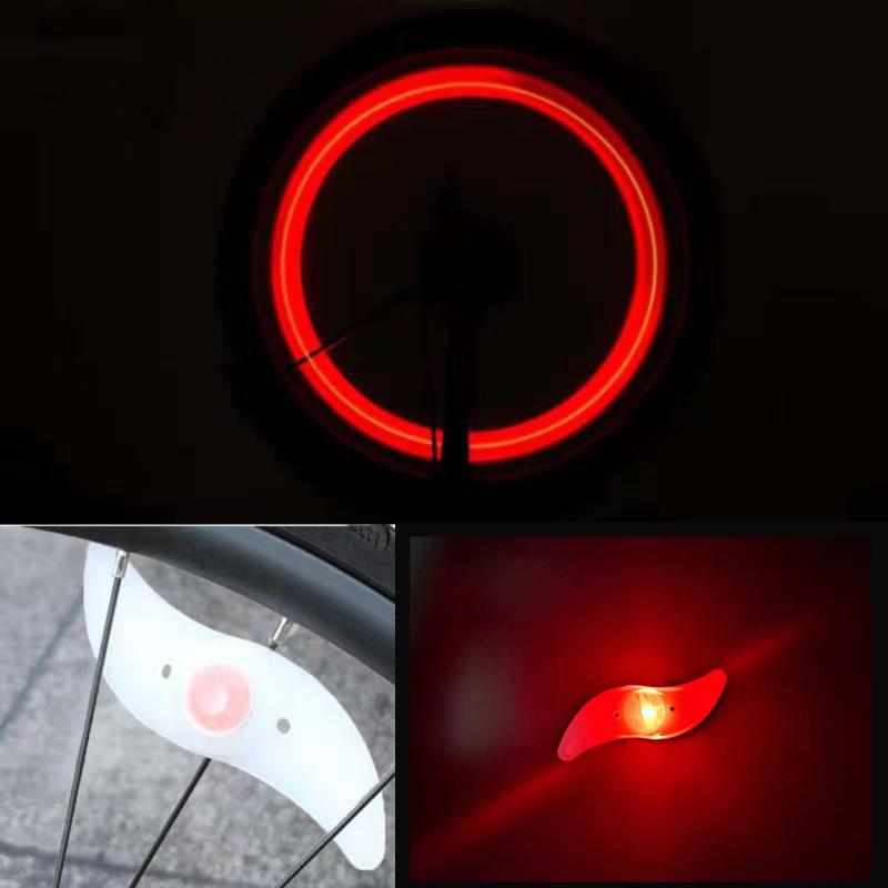 Велосипедный фонарь для спиц колеса, 3-режимный светодиодный водонепроницаемый велосипедный предупреждающий знак, легко устанавливаемый велосипедный аксессуар с аккумулятором