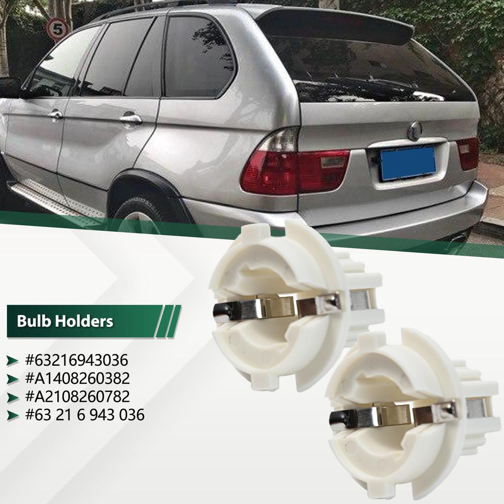 2 шт., автомобильный стоп-сигнал, задний фонарь, цоколь лампы, патрон, патрон, автоаксессуары 63216943036, подходит для BMW X5 E53 E70 E65 E66 X3 E83