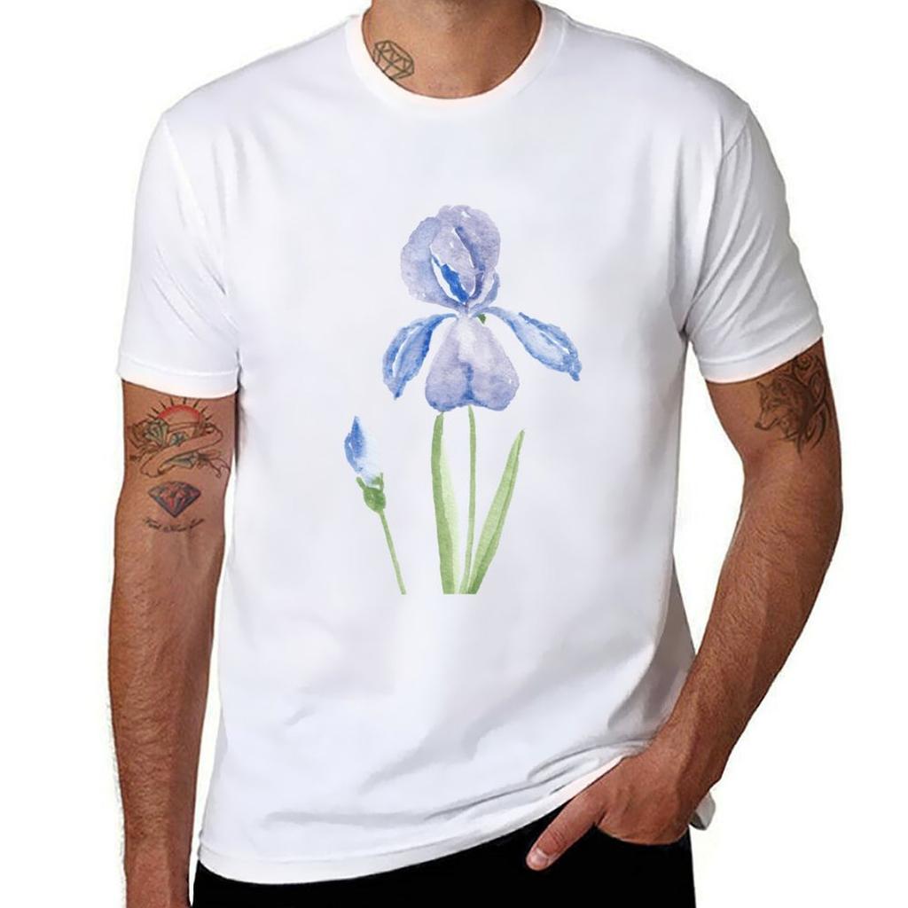 Iris Or Love Tshirt Basic Simple Design Short Sleeve Shirt