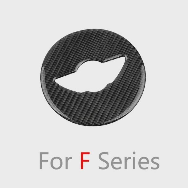 Углеродное волокно, центральная автомобильная наклейка на руль автомобиля для Cooper R55 R56 R60 R61 F55 F56 F60 Clubman Countryman, аксессуары