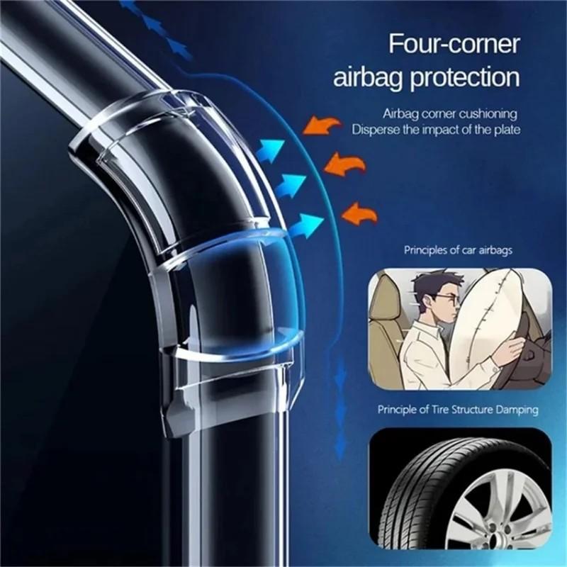 For Samsung Galaxy A57 5G TPU Case WANLONFENG WL3 Series 1.5mm Phone Cover with Tempered Glass Film