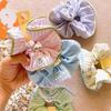 Korean Fashion Style Cute Scrunchies for Girls Candy Colors Hair Ties for Bun Hairstyle Hair Accessories for Women Headwear