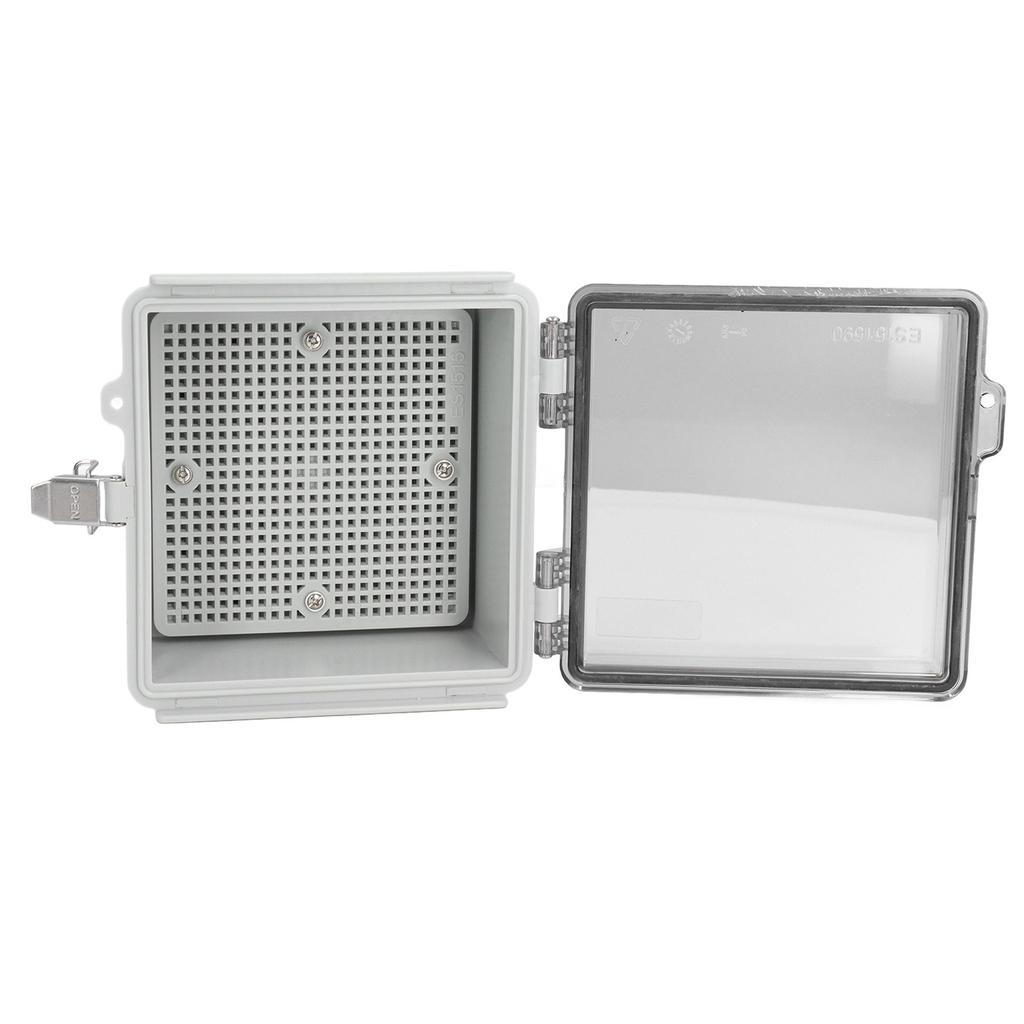 Водонепроницаемая распределительная коробка с прозрачной откидной крышкой IP67 ABS пластиковый электрический корпус с креплением