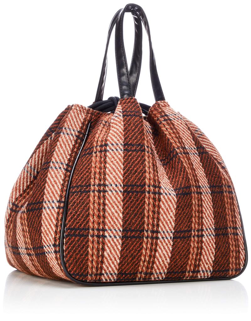 Drawstring Mini Tote Bag LT Deli WOOL 3494 Deli BROWN [Rootote]