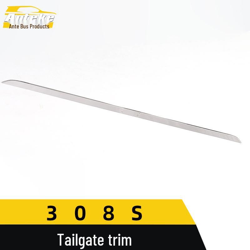 Накладка на заднюю дверь из нержавеющей стали и защита заднего бампера для Peugeot 308S