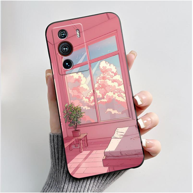 Чехол для ZTE Nubia Z40 Pro Чехол Эстетичный Роскошный Милый Крутой Для Мальчиков Девочек Чехол Черный Матовый Мягкий ТПУ Силикон Ударопрочный Чехол для Телефона