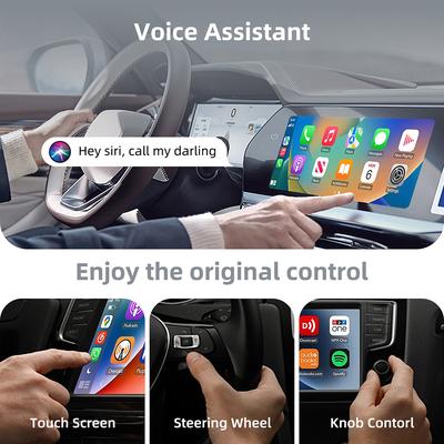 2в1 Смарт Мини Бокс 2025 НОВЫЙ Беспроводной адаптер CarPlay Android Auto WIFI BT Автоподключение Для Toyota Volvo Benz MG Kia MAZDA FORD