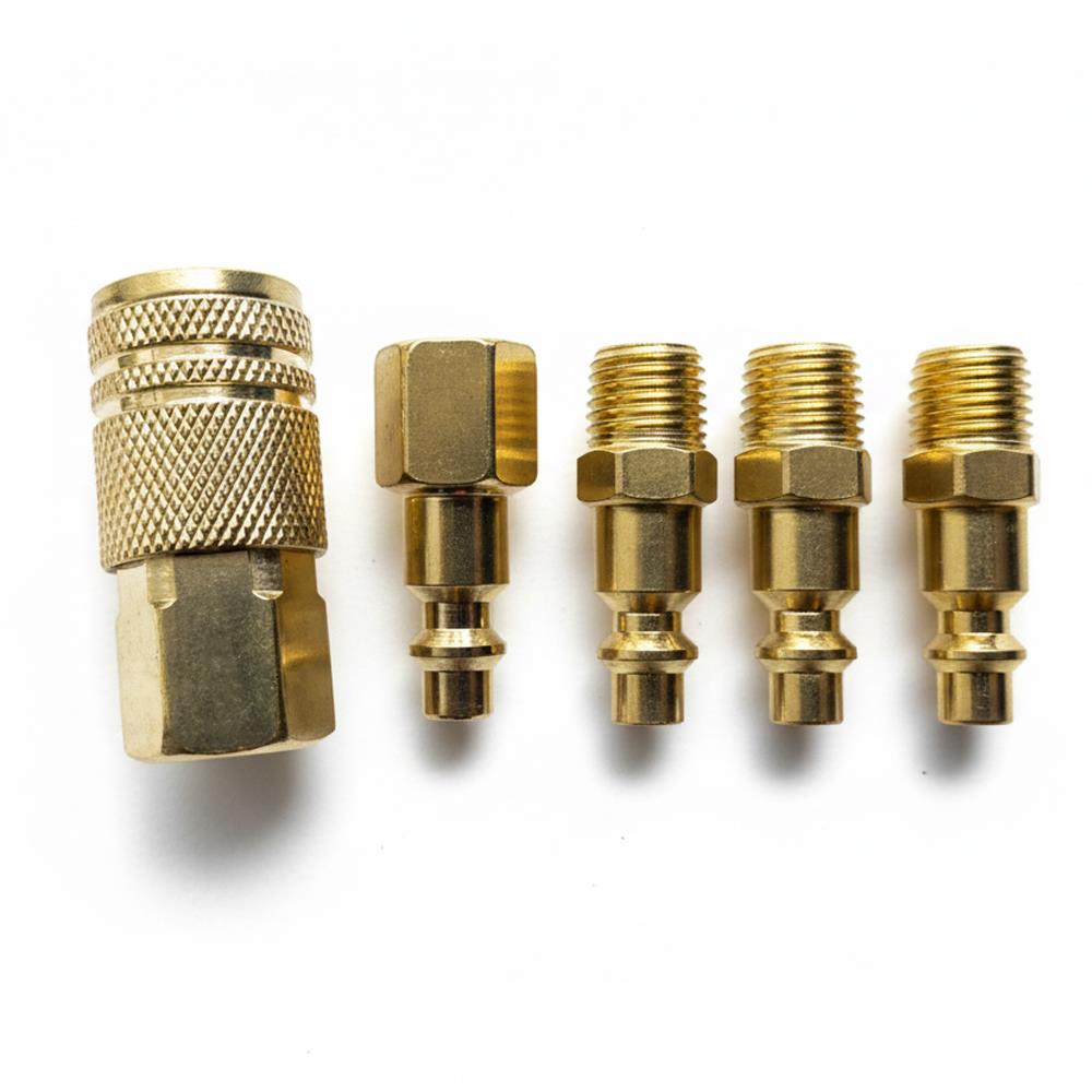 1/4" NPT Thread Quick Connector Self-Locking Air Hose Fitting Set Industrial Pneumatic Accessories Ventilation Valves 4