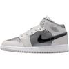Air 1 Mid GS Вдохновленные Лучшими Детские Кроссовки Белый Photon-Dust Flat-Pewter HV4400-014