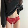 XL XXL 4XL Ladies Transparent Sexy Open Crotch Panties Lace Briefs Women Crotchless Erotic Thong Sexy Lingerie Panties
