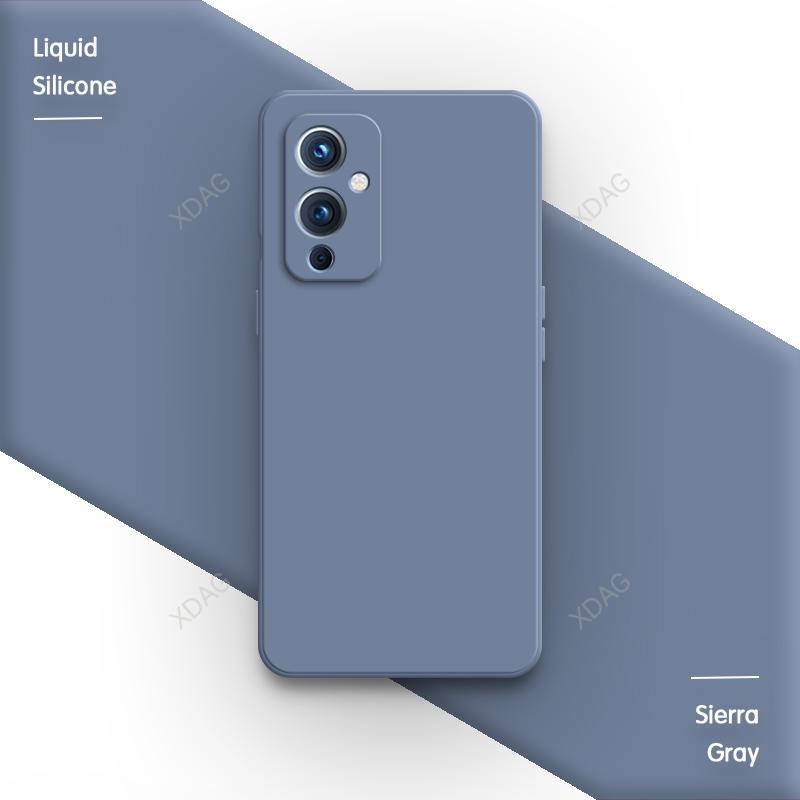 Оригинальный чехол для телефона OnePlus 9 RT 9R T 9RT 5G Защита камеры Квадратный Жидкий силикон Мягкий Простой Высокое качество Задняя крышка Capa
