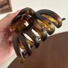Elegant Large Size Hair Claw Clip Transparent Color Minimalist Simple Shark Clip Hair Accessories for Thick Hair