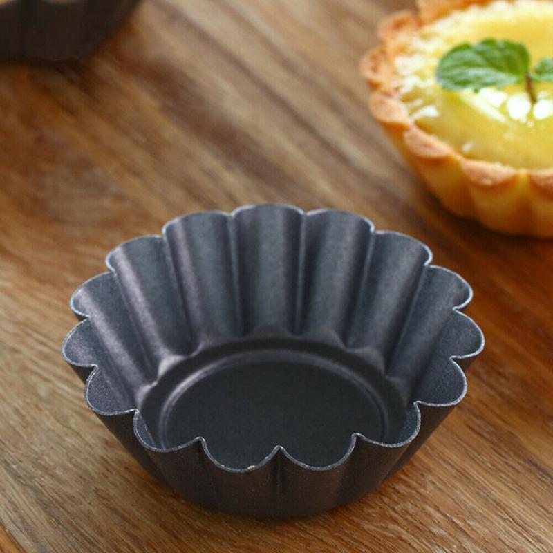12 шт./компл. форма для бриоши, форма для выпечки яиц и пирогов, форма для выпечки из углеродистой стали с антипригарным покрытием