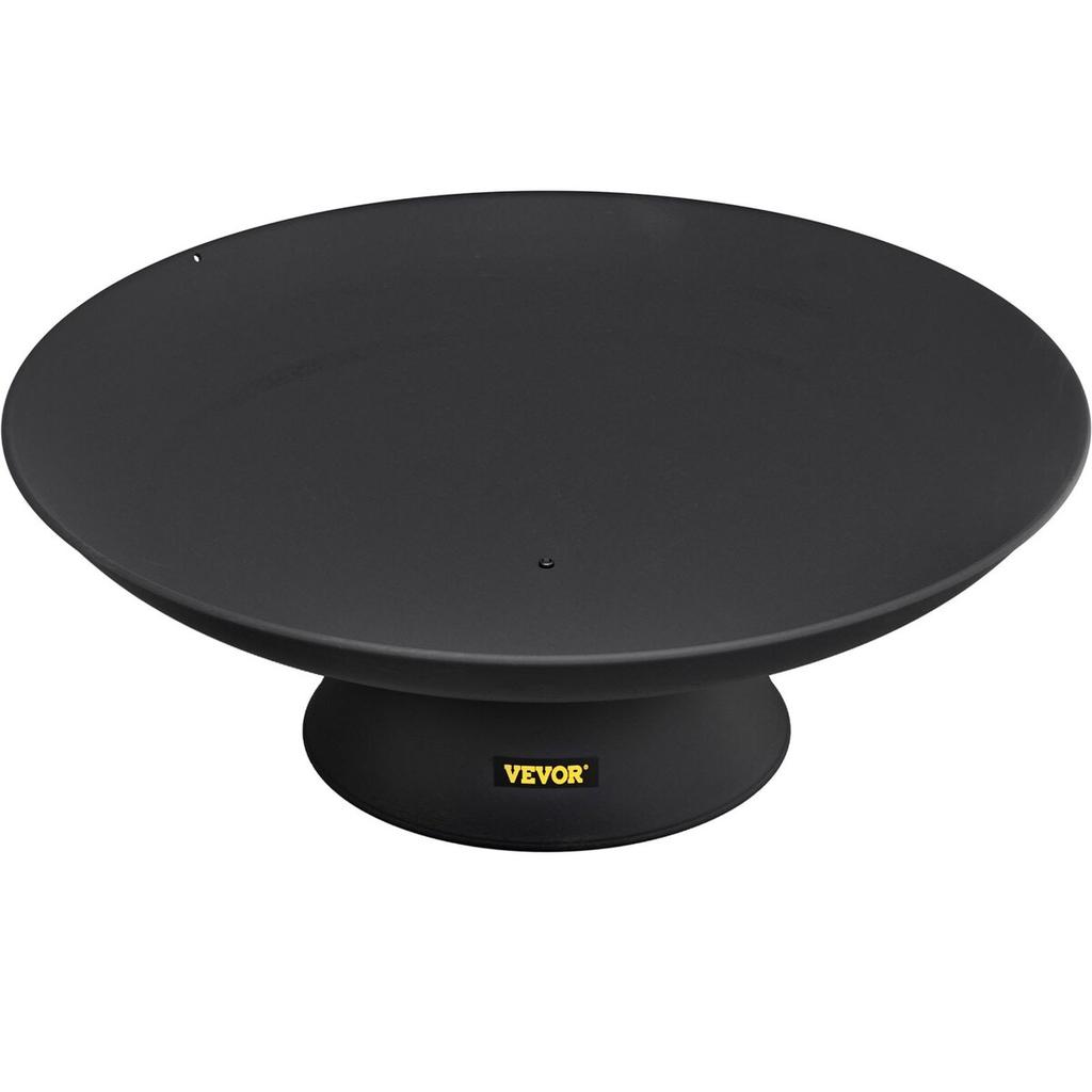 Fire Pit Bowl, 30-Inch Deep Round Cast Iron Fire Bowl, Wood Burning for Outdoor Patios, Backyards & Camping Uses, with A Stable Bowl Designed Base and