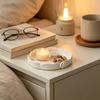 Non-Slip Base Minimalist Flower Key Dish Plastic Floral Decorative Holder  Vanity Tabletop