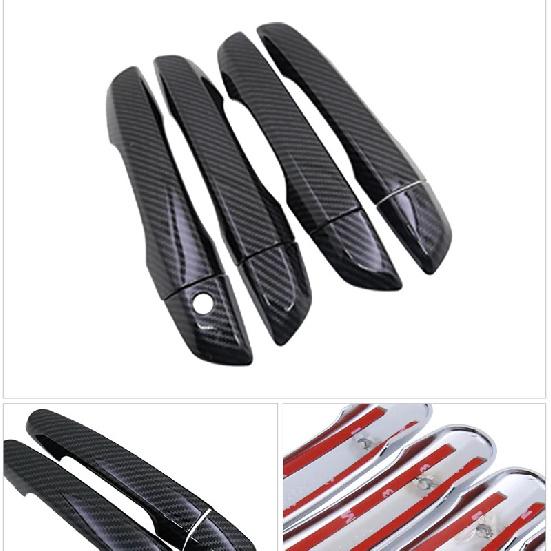 for Honda Civic 10 2016 2017 2018 4 PCS Exterior Carbon Fiber Door Handle Cover Catch Trim Car Cap styling Accessories