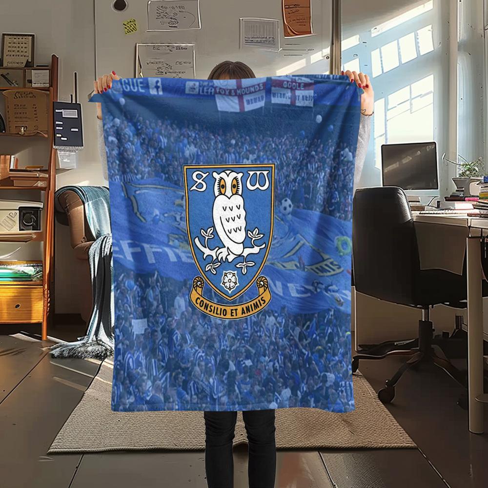Sheffield Wednesday Flannel Blanket, High quality Comfortable for All Seasons, Home Decor, Warmth and Comfort