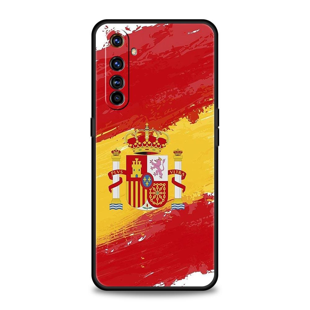 Чехол для телефона Флаг Испании Для Realme 12 11 10 9 8 5G 7 6 GT5 GT3 GT2 Pro Plus C21 C11 C25 C35 GT Neo 2 3 3T 5 Мягкий чехол