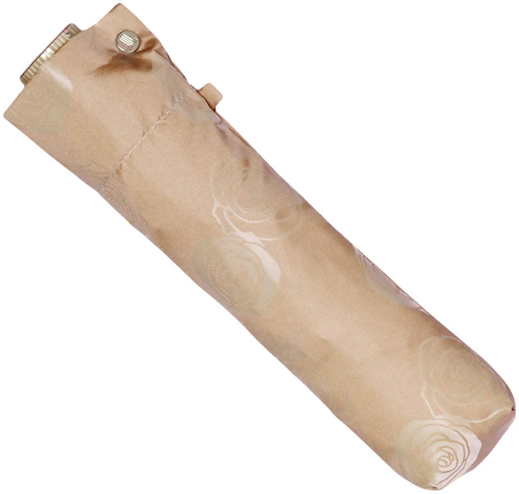 Зонт Lanvin Collection с катионовым жаккардовым узором «Роза», длина ребра 60 см, большой/мини-узор, женский, бежевый, Япония, (Свободный размер)