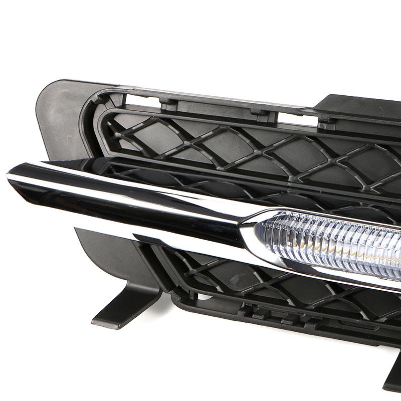 JIUWAN Автомобильные светодиодные дневные ходовые огни DRL, противотуманные фары, пригодные для Mercedes B enz W212 E250 E300 E350 2009-2013 2128851574 2128851674