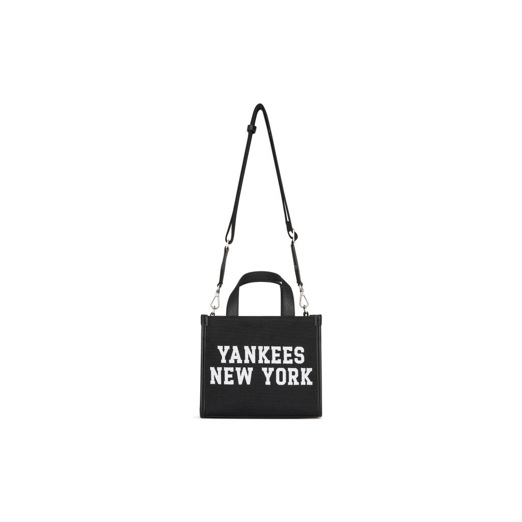 New MLB Polyester Blended Cotton Tote Bag Shopping Bag Shoulder Bag Crossbody Bag Handbag Clutch Regular Unisex Black 3AORS024N-50BKS