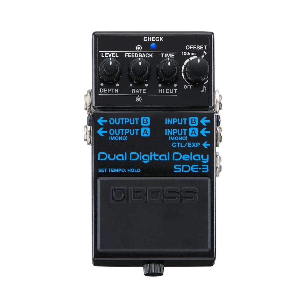 BOSS Dual Digital Delay Pedal Authentic Sound of the Legendary Roland Compact Pedal Versatile Modern Features Long Delay Time Up To 1600ms