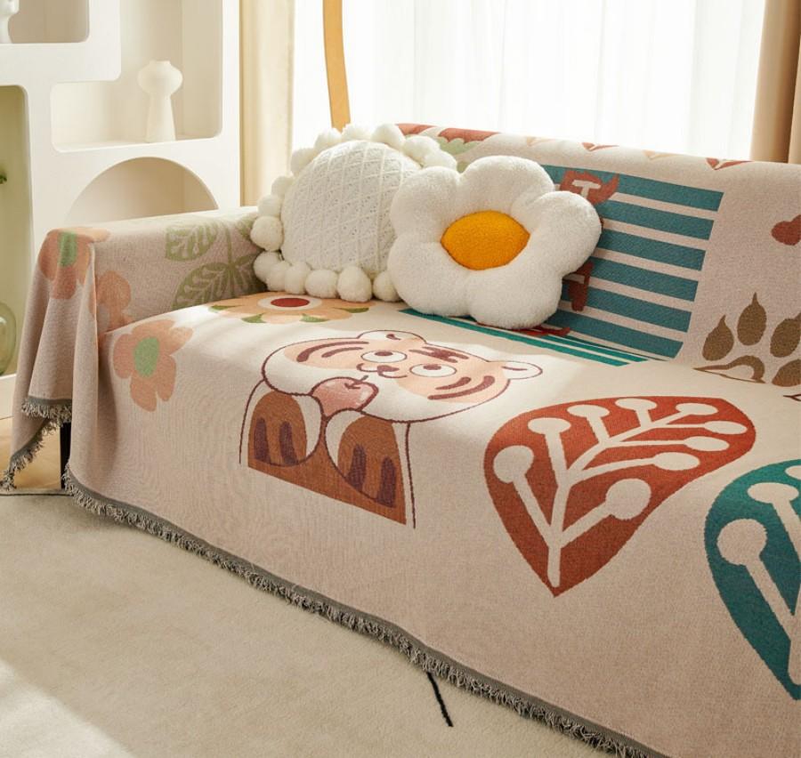 Вязаные одеяла в скандинавском стиле, одеяло для дивана-кровати, офисный кондиционер, одеяло для сна, гобелен, шаль