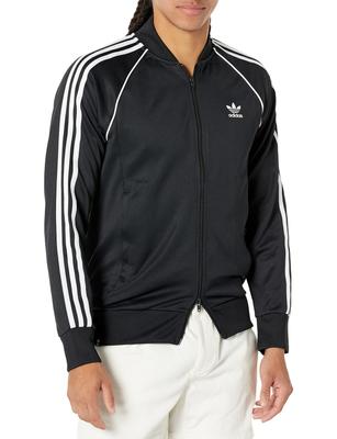 Adidas Originals Adicolor Classics Primeblue SST Спортивная куртка для мужчин, Маленькая, Черный/Белый,