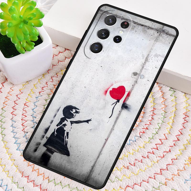 Чехол для телефона Banksy Graffiti Art для Samsung Galaxy note 10 pro S26 Ultra S23 S24 FE S25 S21 S22 PLUS ударопрочный